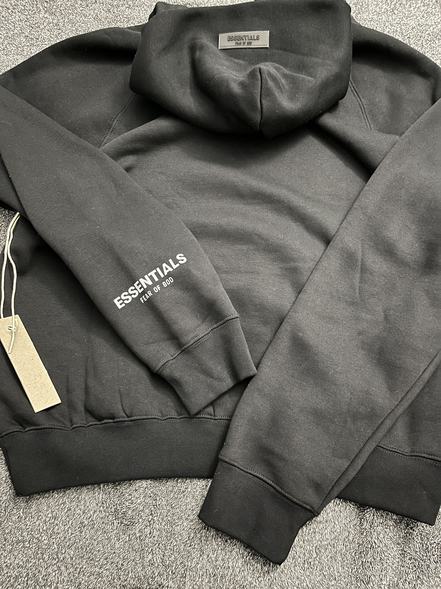 Black Essentials Hoodie