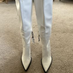 Zara High Cowboy Boots  size 10