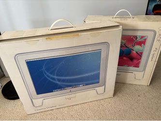 20 inch and 17 inch apple displays
