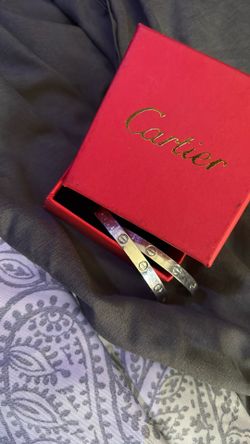 Cartier Love Bracelet (Silver) Size 16