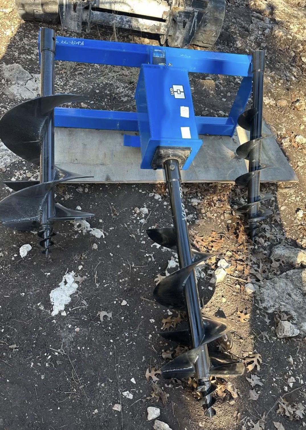 Skid Steer Auger 8” 12” 16” Bobcat Auger Attachment Set Kit