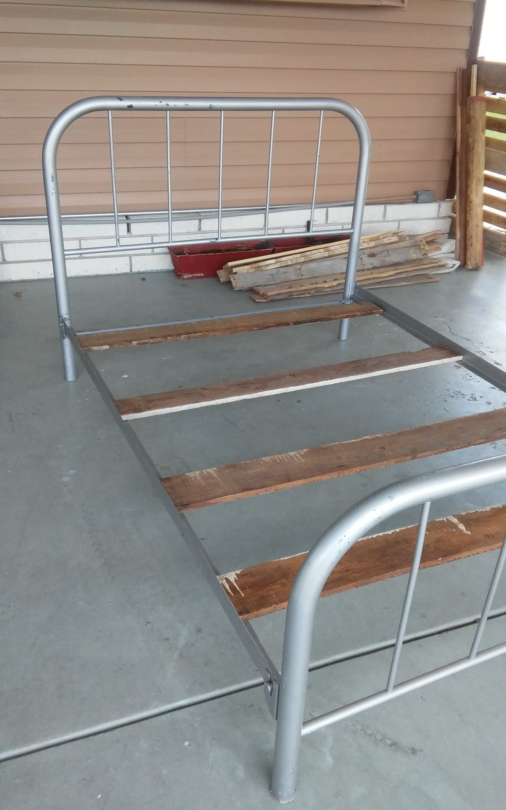 Antique iron bed