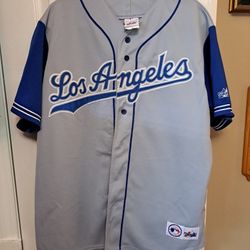 Los Angeles Dodgers Majestic Grey Jersey