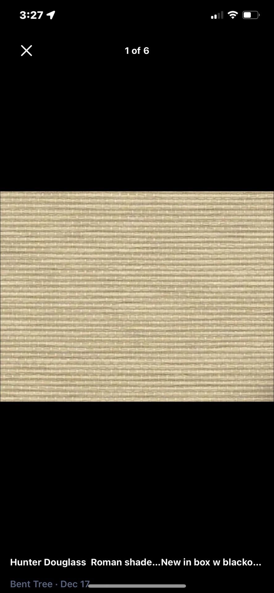 Hunter Douglas Roman Shade Brand New