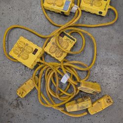 GFCI Extension Cords With 4 Outlets Each 