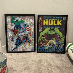 Super Hero Bedroom Wall Decor And Lamp