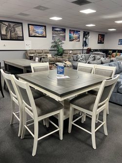 7PC Counter Height Dining Table Set