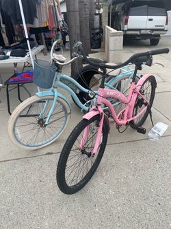 Two Cruiser Bikes – Pink and Blue
