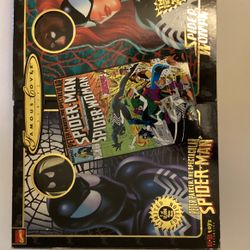 Famous Covers Symbiotic, Spider-Man, And Spider Woman