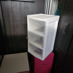 Plastic 3 Drawer Storage