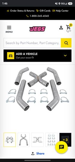 3inch X pipe Exhaust System