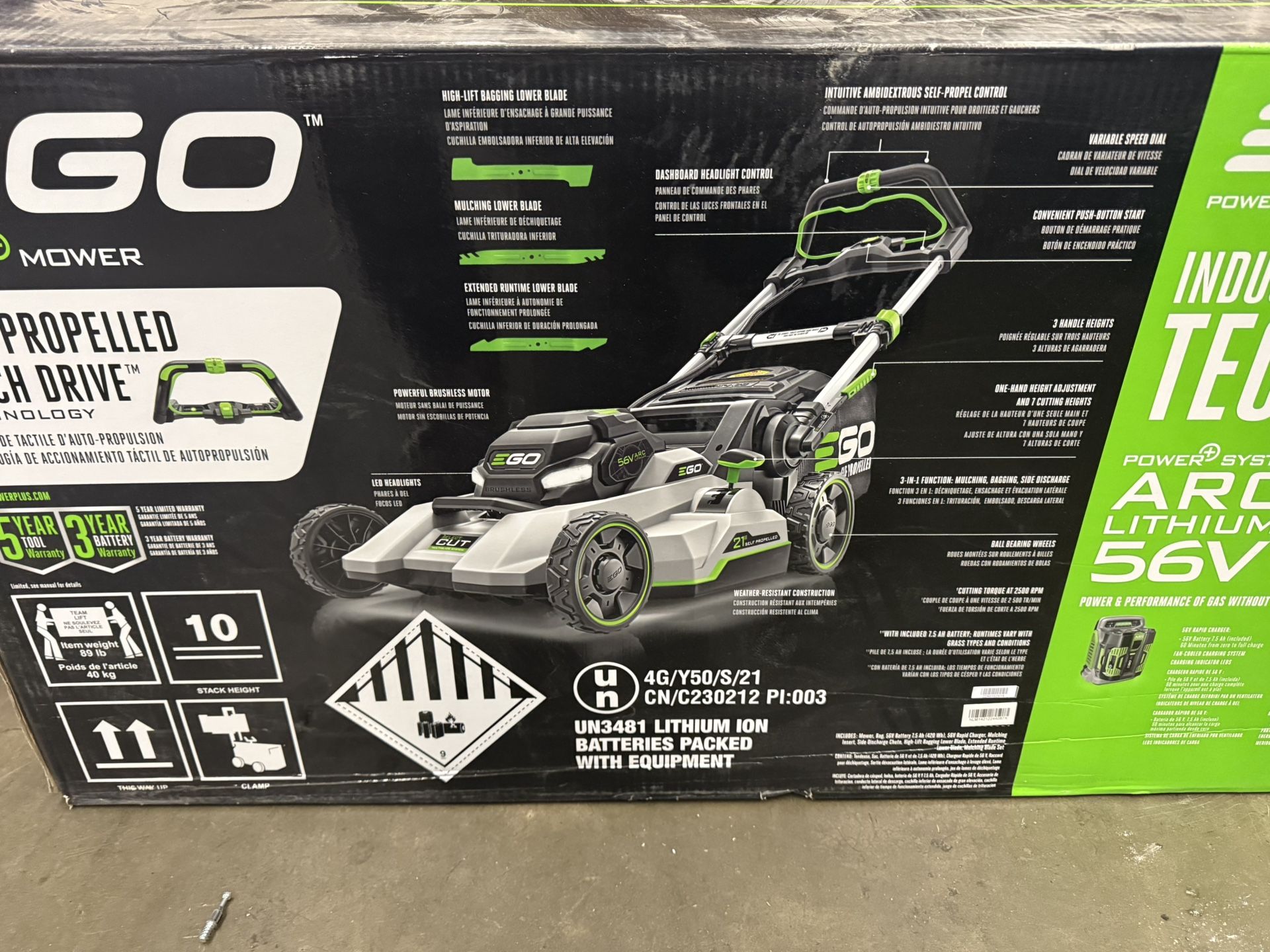 Ego Electric Lawnmower
