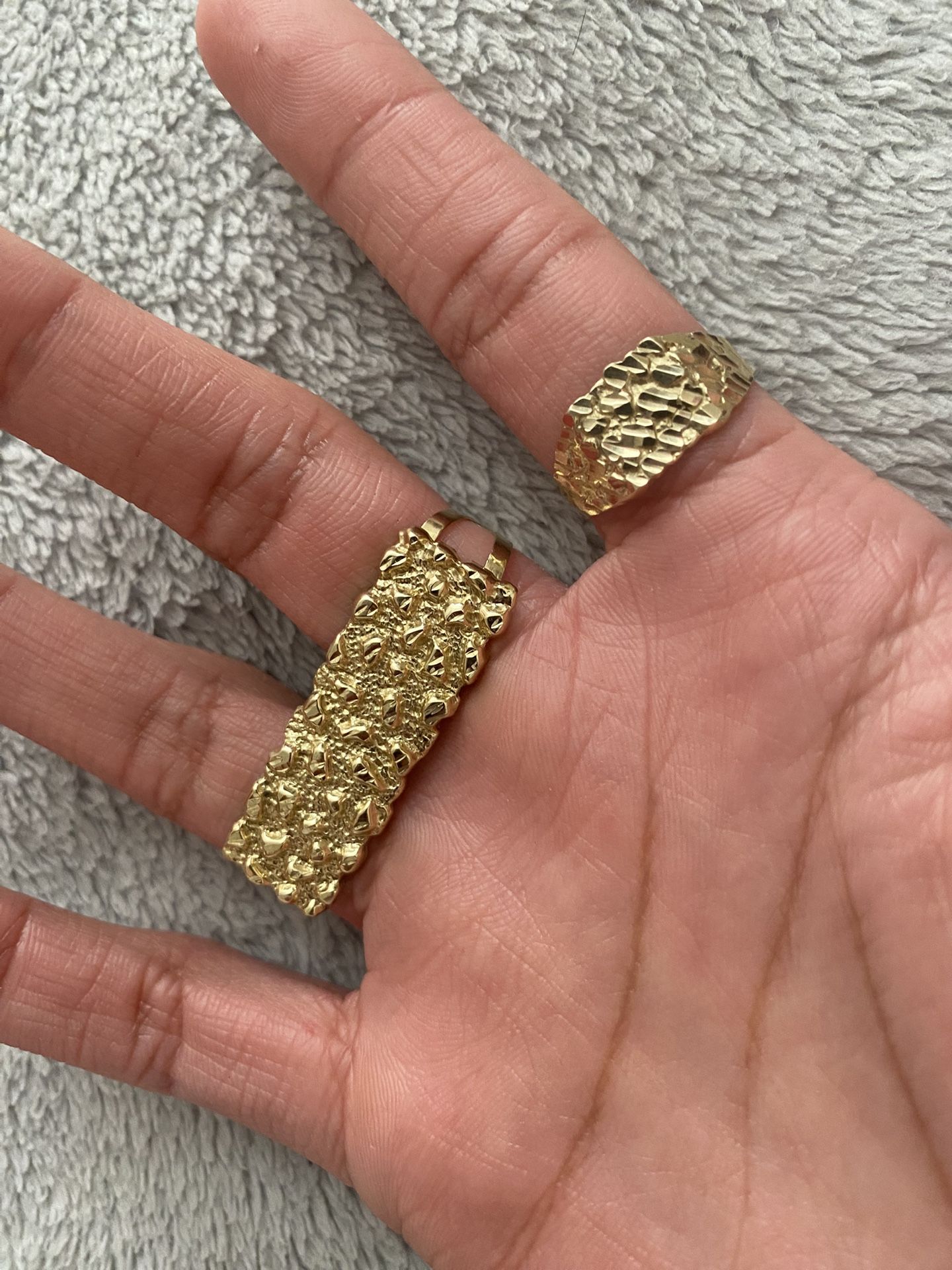 Gold Nugget Rings