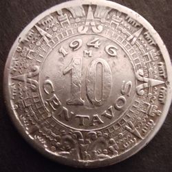 1946 10 Centavos Mexicanos