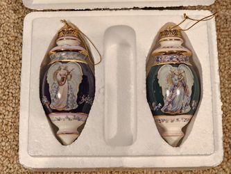 Bradford Editions "Serenity's Song" & Tranquility's Serenade" Christmas Ornaments
