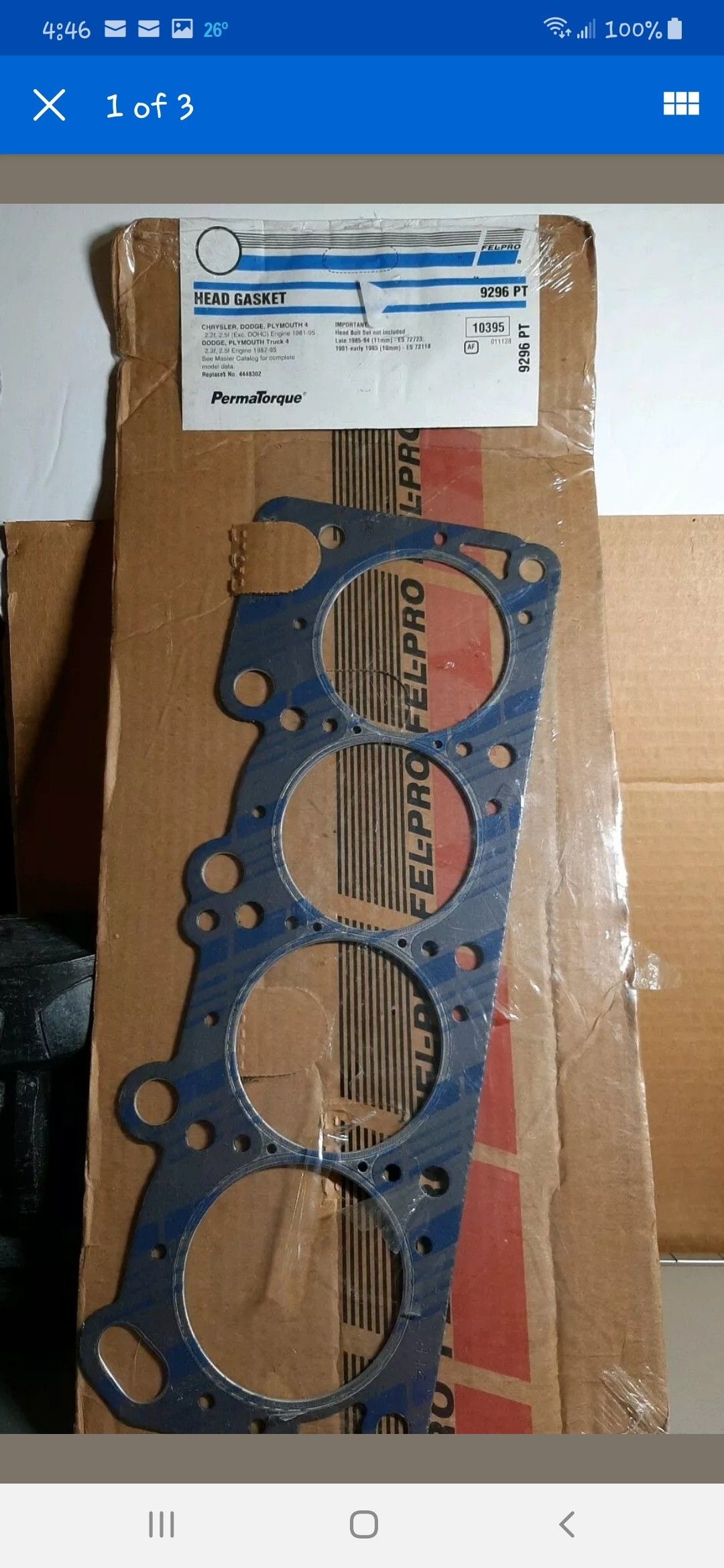 FELPRO PERMA TORQUE HEADGASKET 1981-1995