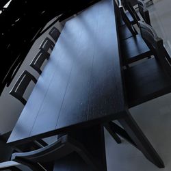 Piece Dining Table Set with 10 Stools