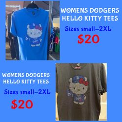 Dodgers Women’s hello Kitty Tees