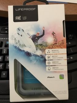 Lifeproof iPhone X gray and green case