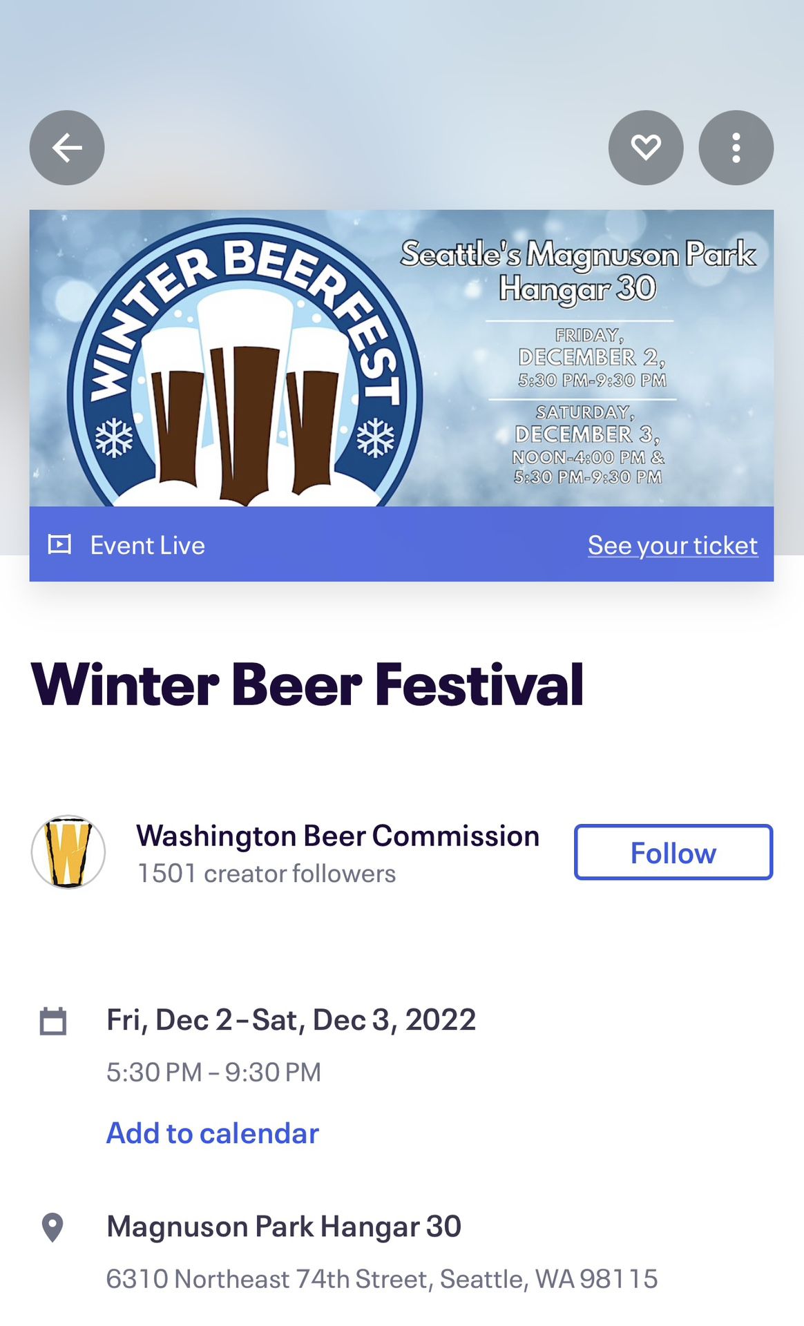 Washington Beer Festival 