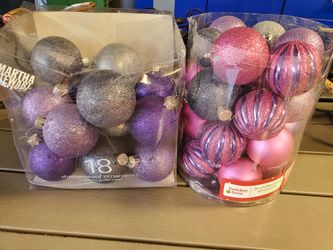 Purple Christmas Bulbs