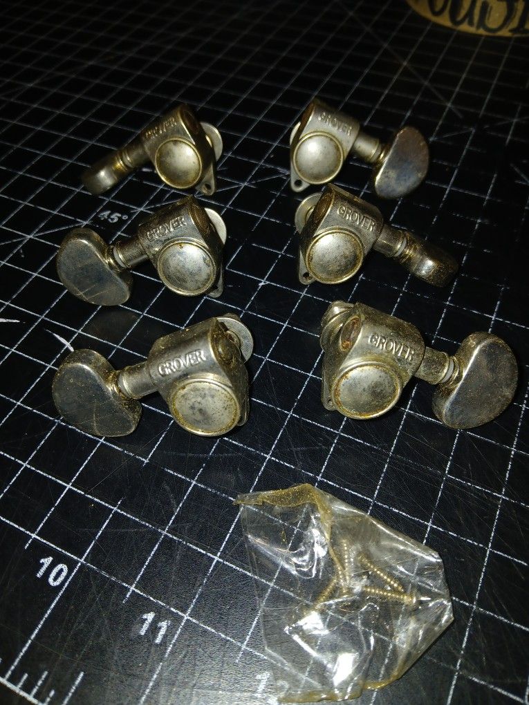 Grover 3X3 NICKEL tuners.....in Xlnt Condition $25