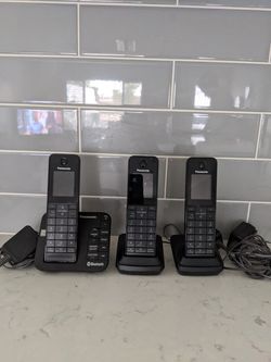 Landline Panasonic Bluetooth Phones - set of 3