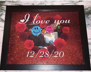 Valentines  Shadow Box Custom 