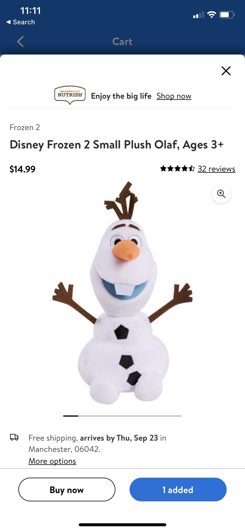 Olaf Plush Musical Toy 