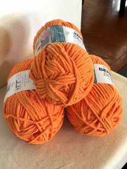 Bernat Blanket Yarn Lot in Carrot Orange