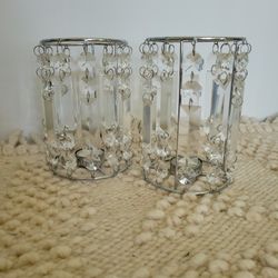 Crystal Tea Light Candle Holders