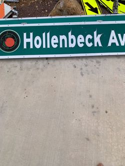 Street name sign