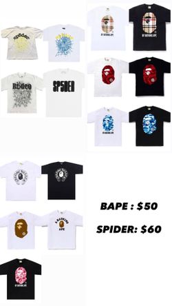 Bape & Spider Tees For Sale!