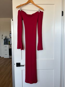 Off-the-Shoulder Red Dress