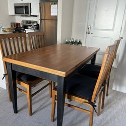 Dining Room table And Chairs From Crate And Barrel 