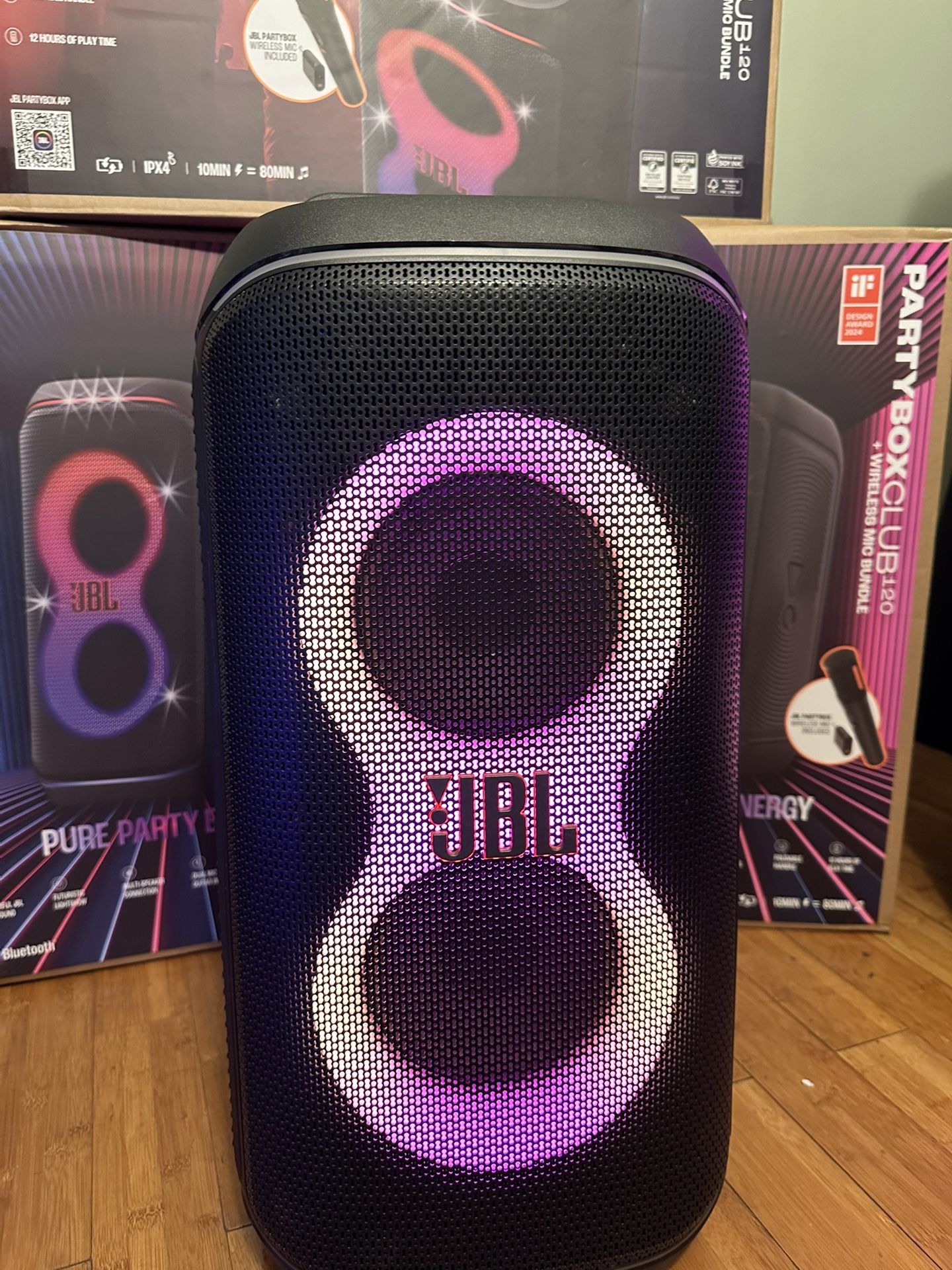 JBL PartyBox Club 120 Powerful Portable Bluetooth Party Speaker With Wireless Microphone