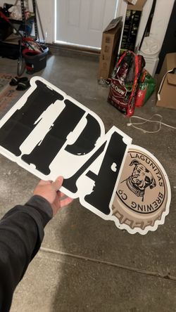 IPA lagunitas metal poster