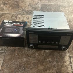 Volkswagen car stereo and a wireless dash cam included