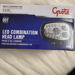 Grote 84621-5 LED High/Low Combination Driving Light, Right/Passenger Side