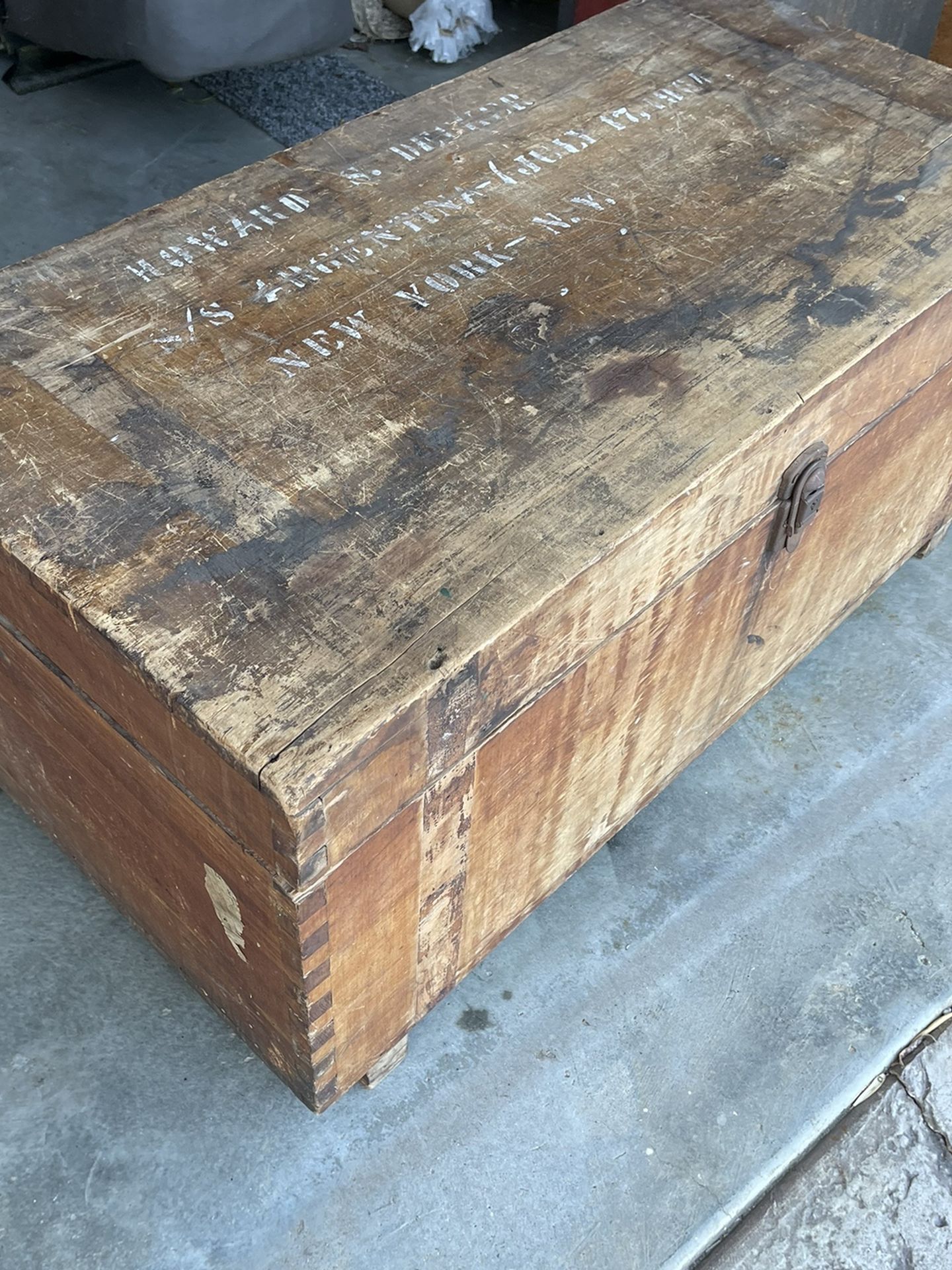 1969 Wood Chest