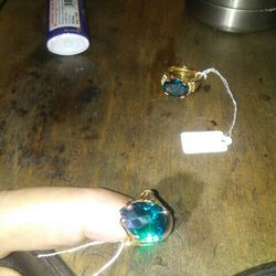 Blue Sapphire Sterling silver Ring.