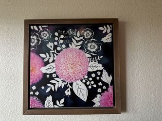 NEW Floral Wall Art: Christian Inspirational phrase "It is Well With My Soul” Wall Decor