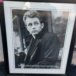 James Dean framed photo