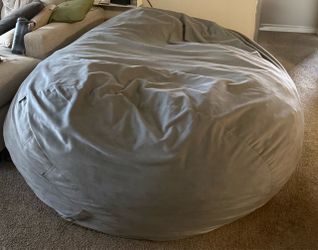 Big Joe XXL bean bag Fuf XXL w/ Removable Cover - Plush / Gray Plush