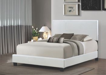 White Queen Bed Frame!! Brand New Platform Bed