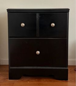 Dark Wood Nightstand / Small Dresser (2 Available) – Bellevue Pickup