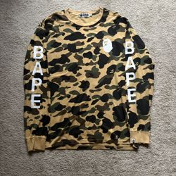 Long Sleeve camouflage bape shirt