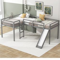 Double Twin With Twin Loft Bed 