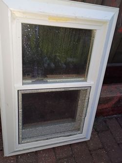 Double gang little window 19 w x 28 1/2 h used