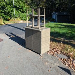 Outdoor Patio Bar With Stools
